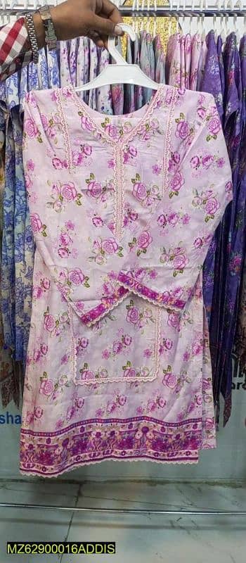 2 pics girls stiteched viscose embroidered suit 1