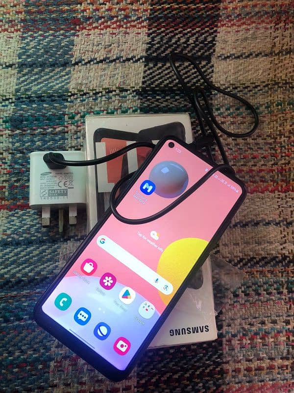 Samsung A11 PTA dual box and original charger All Ok 2