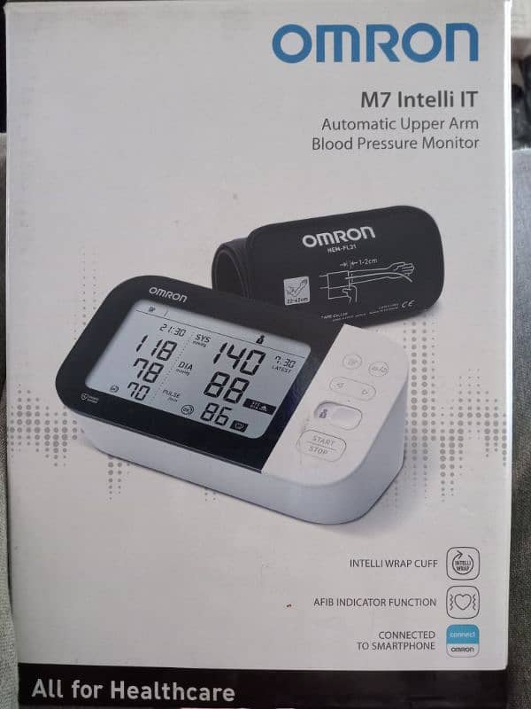 OMRON M7 Intelli IT Automatic Upper Arm Blood Pressure Monitor. 1