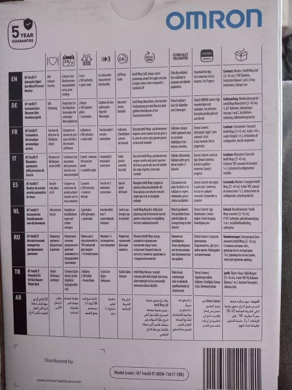 OMRON M7 Intelli IT Automatic Upper Arm Blood Pressure Monitor. 2