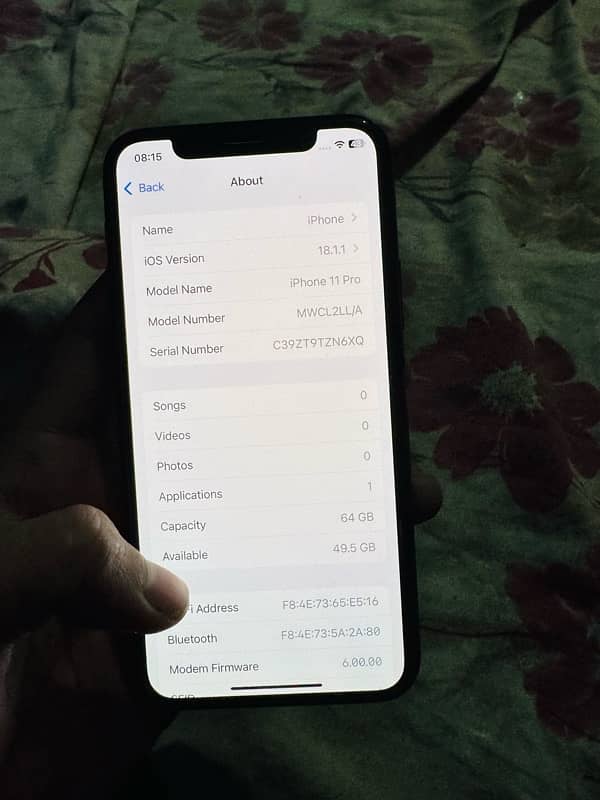 iPhone 11 Pro pta approved 64gb 7