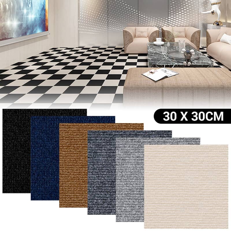 Carpet Tiles - Carpet Flooring - Rubber Tiles - GYM Flooring - MK 0