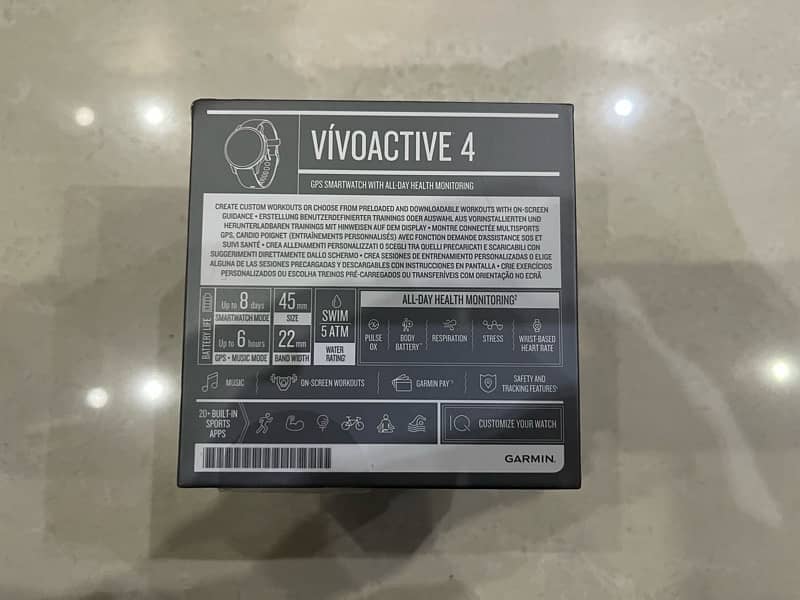 garmin vivoactive 4 brand new 8