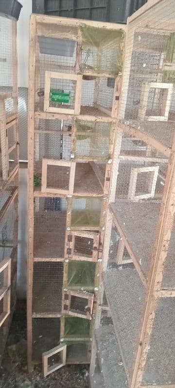 10 portion wood cages condition 10 by 10 0