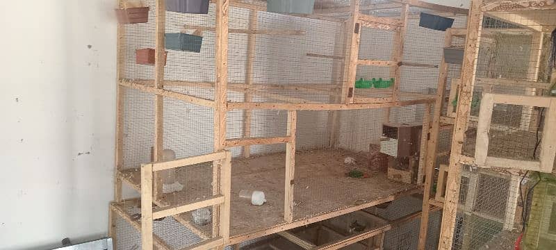 10 portion wood cages condition 10 by 10 3