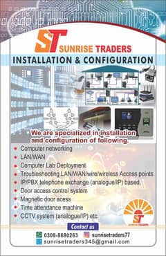 CCTV/Networking/LAN-WAN-Wireless/Telephone