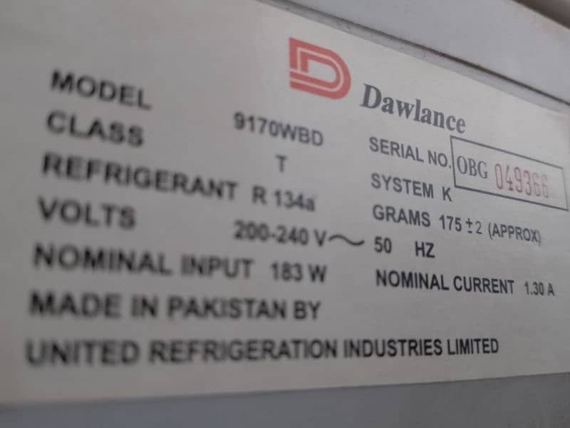 Dawlance 9170WBD for Sale 0