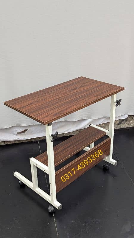 Laptop table, Study Writing Table , Bedside table , adjustable height 0