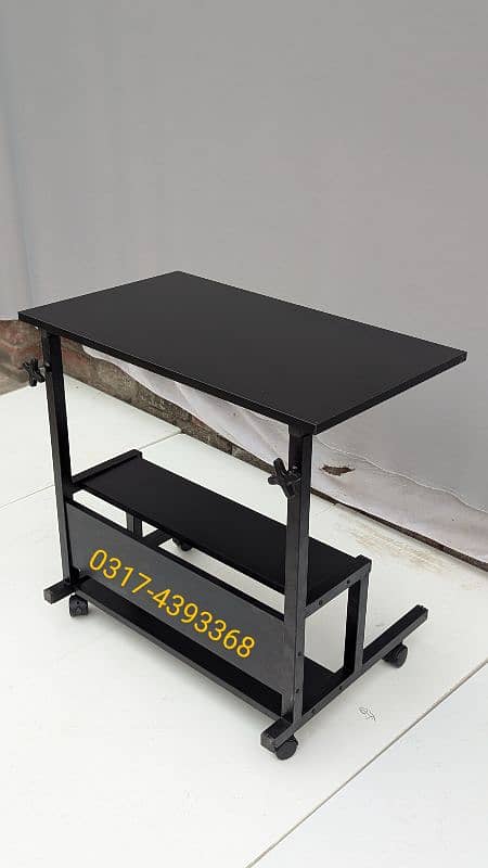 Laptop table, Study Writing Table , Bedside table , adjustable height 2