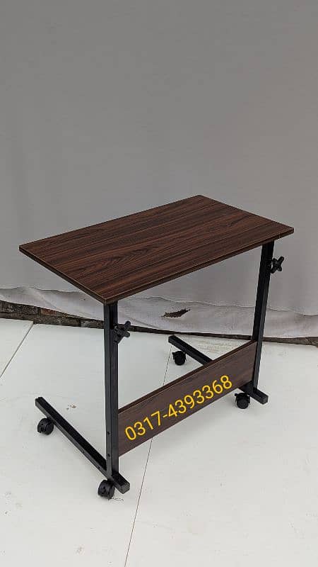 Laptop table, Study Writing Table , Bedside table , adjustable height 4