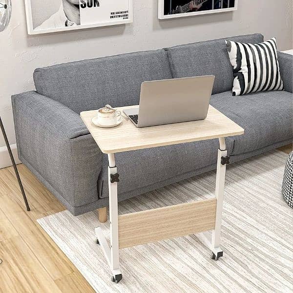 Laptop table, Study Writing Table , Bedside table , adjustable height 5