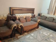 six seater sofa with 6 cushions