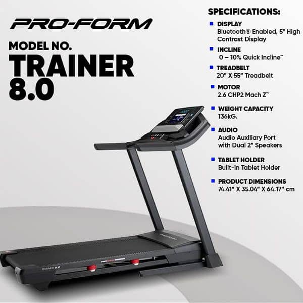 proform usa running jogging treadmill gym and fitness machine 1