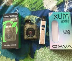 Xros Nano 4 & Oxva Xlim pro (classic edition)