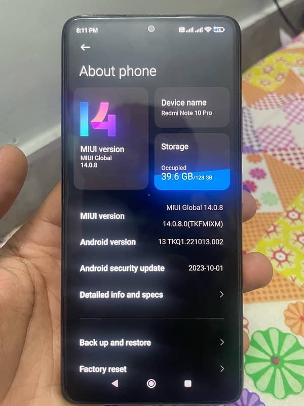 Redmi note 10 Pro 8+5Gb 128gb 7