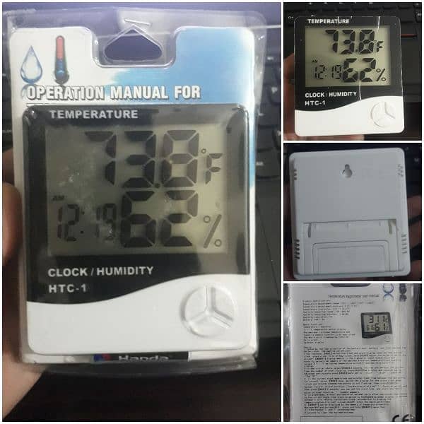 Digital LCD Hygrometer Temperature Humidity Meter HTC 1 HTC 2 TPM-10 0