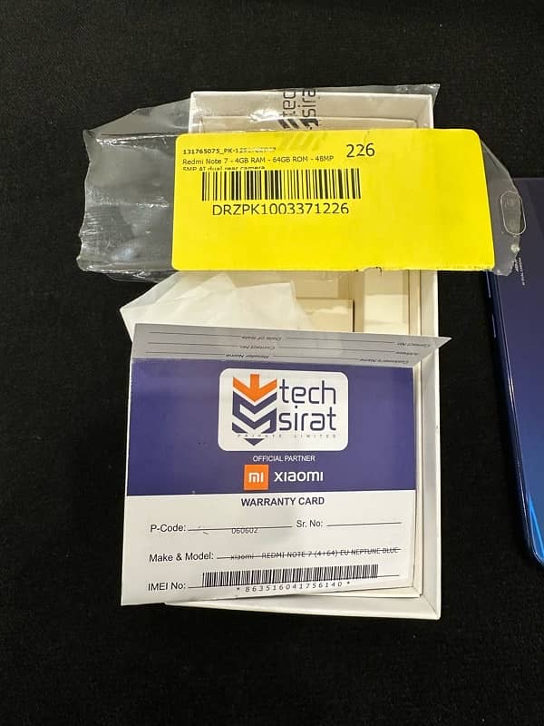 Redmi Note 7, 4GB, 64 GB, With Box 4