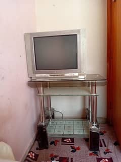 TV trolley with TV