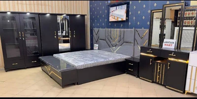 Super high Gloss Turkish bedroom set 5 pieces 1