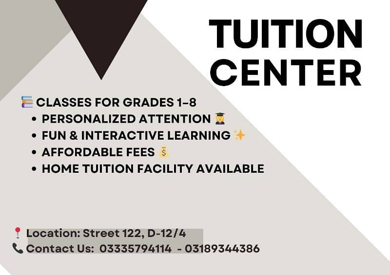 Tuition and Home Tuition service available 0