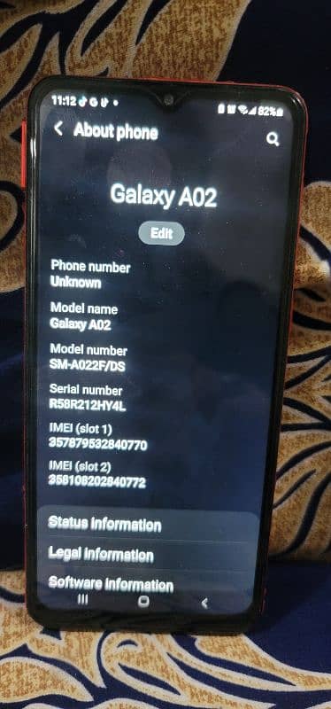 Samsung A02 fd official dule sim 2