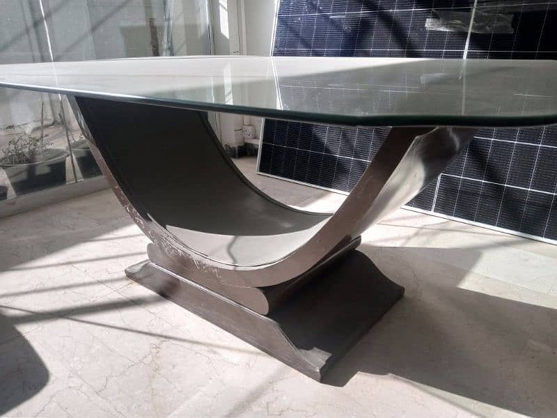 Glass Dining Table 6'×4' 1