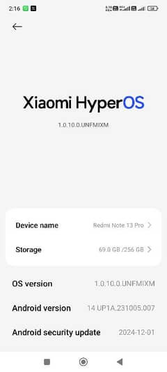 redmi not 13 pro 8/256