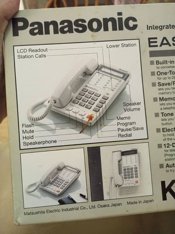 Panasonic original New Telephone set Made in Japan with complete Box. 2