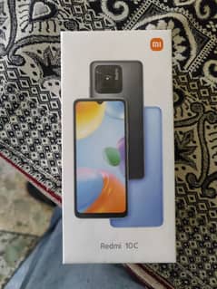 Redmi 10c cmplte box wth geniue charger not open repair one hand used