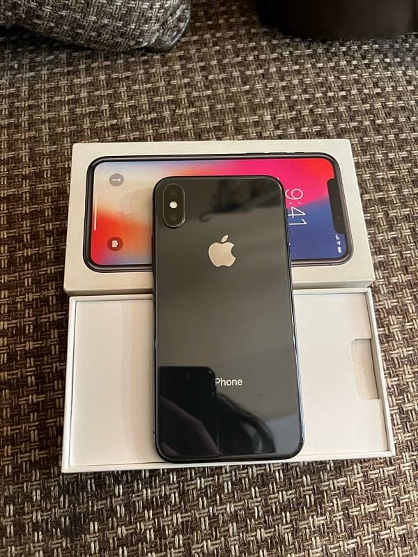 iphone x 64gb with box official pta approved 7