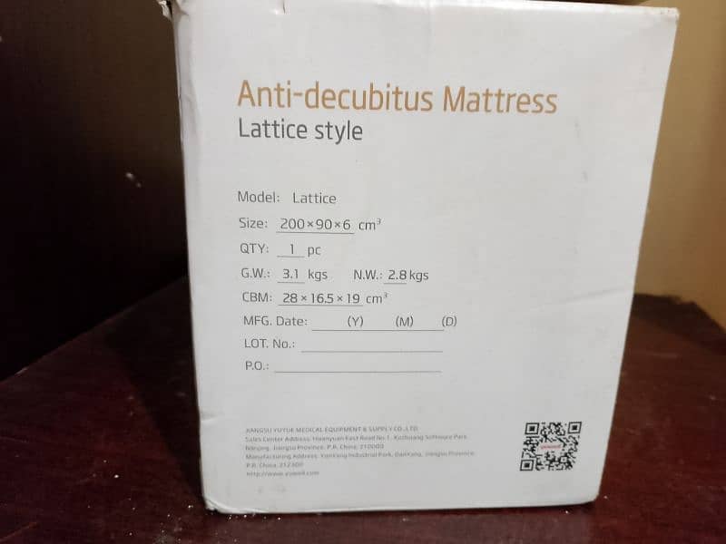 Air Mattress Anti Decubitus Lattice Style 1