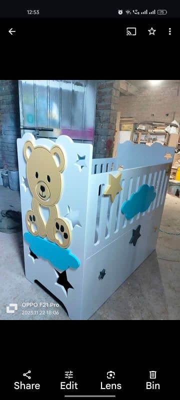 Baby cot bed with side daraz 3