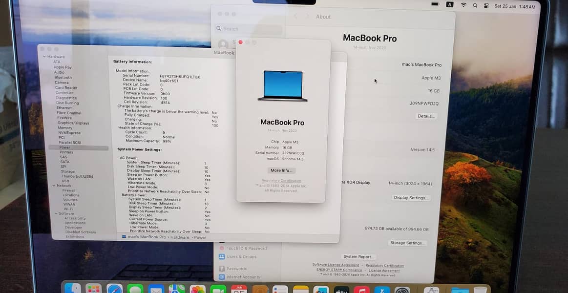 CTO MACBOOK PRO M3 2023 14" 16GB RAM 1TB SSD 0