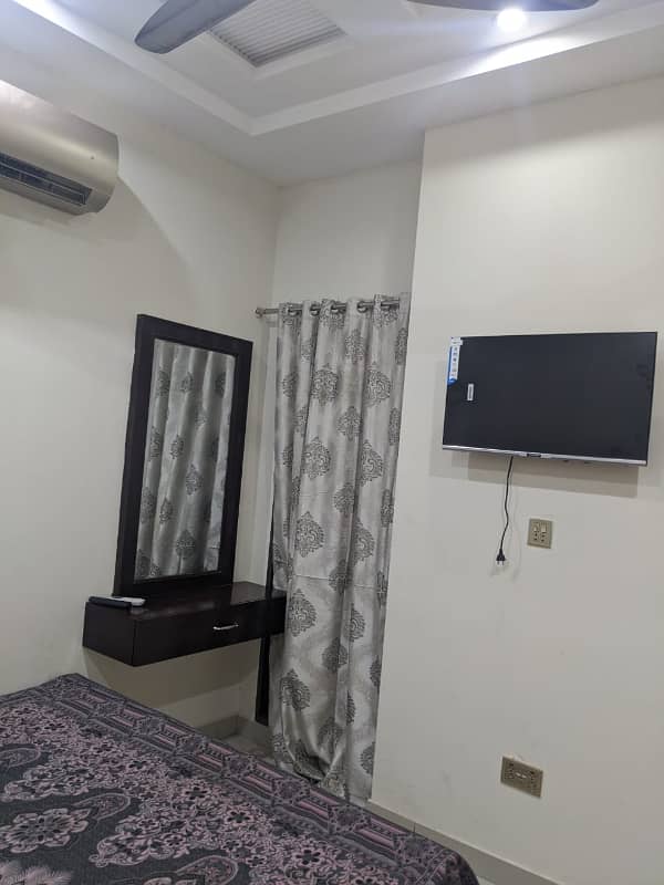 Single bed furnished flat available for rent Citi Housing Gujranwala 11