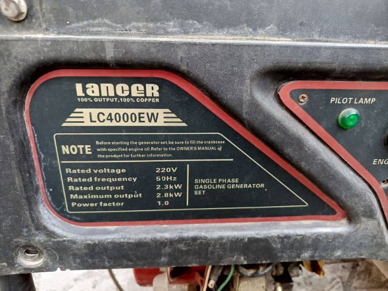 Lancer generator for sale 3