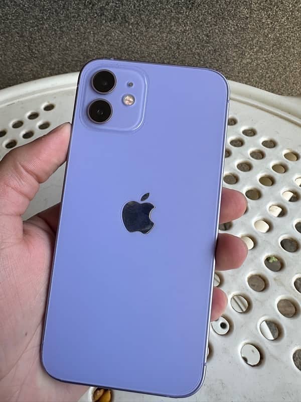 iPhone 12 purple  color non pta 64 gb in good condition  water pack 2