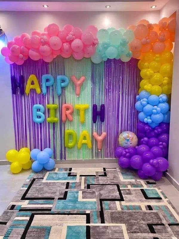 birthday decor setup 1