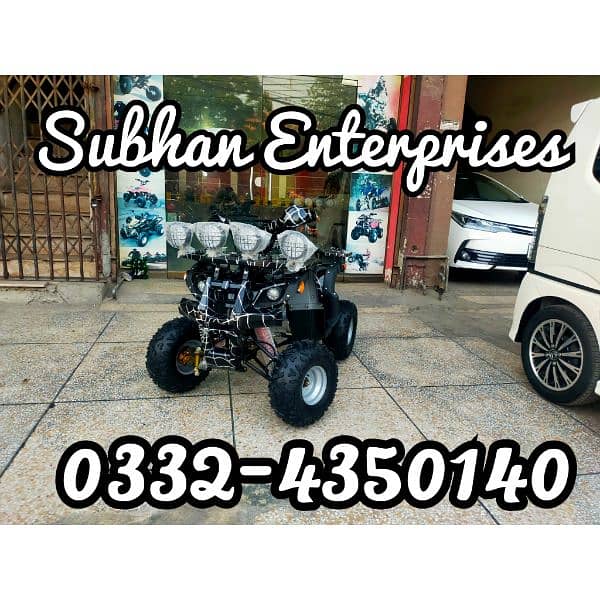 Double Disk Breaks 125cc Hunter Jeep Atv Quad Bike Delivery In All Pak 0