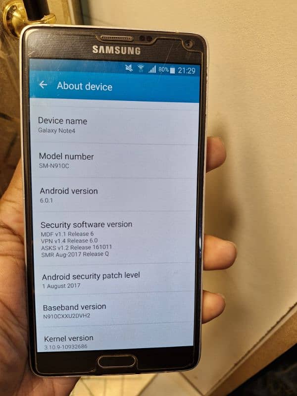 samsung note 4 orijional condition 2