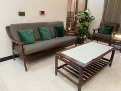 5 Seater Wooden Sofa