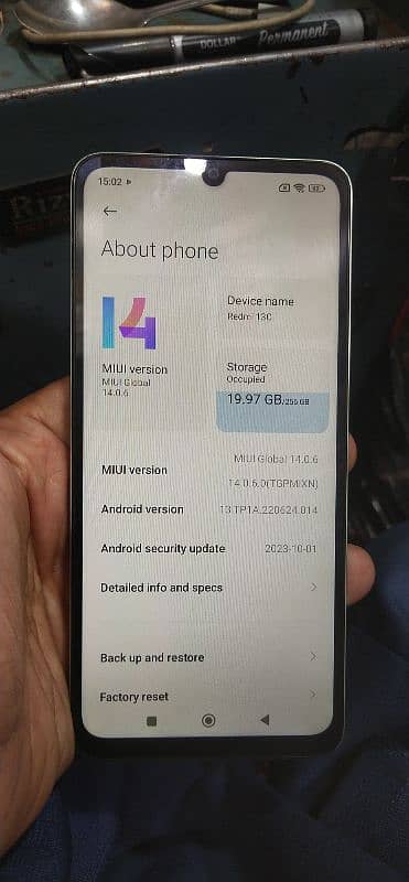 Redmi 13c 8+4 256 non PTA 2 month Sim work 2