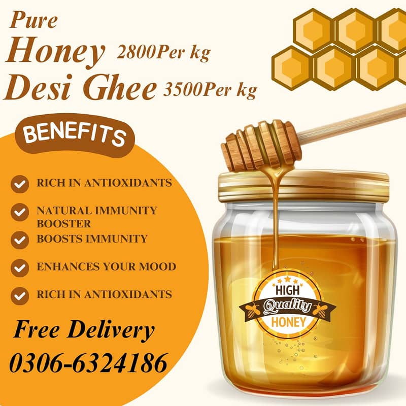 Pure Organic Honey | خالص شهد دستیاب | Desi Ghee | Desi Ghee Services 0