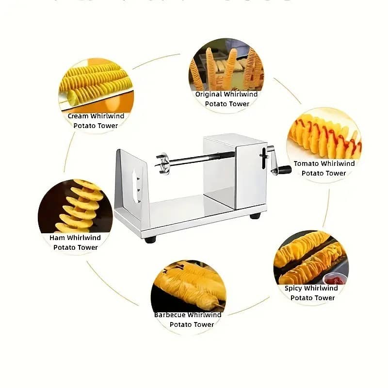 Potato Spiral Cutter Machine | Tornado Machine | 0