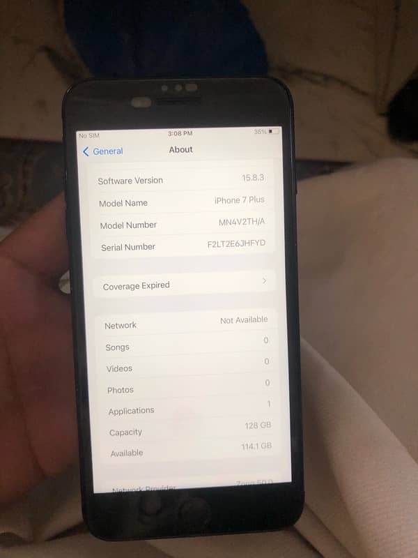 iphone 7 plus pta Ok 128Gb 5