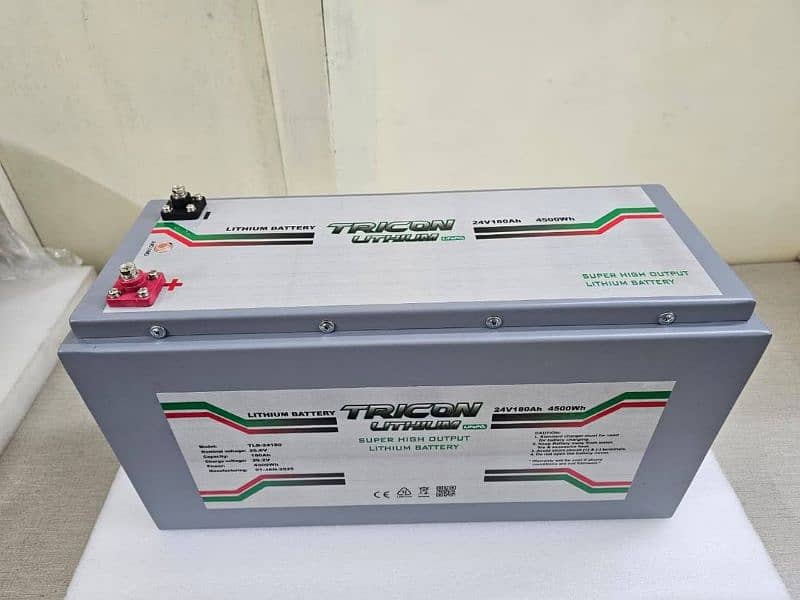 LITHIUM BATTERY 24V-180AH AVAILABLE 1