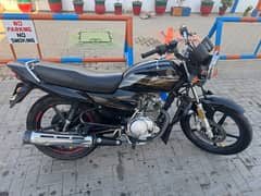 Yamaha YB125Z DX Black punjab registered