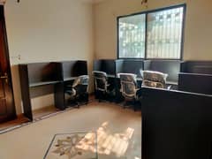 office co working space for rent seperate room and per seat available