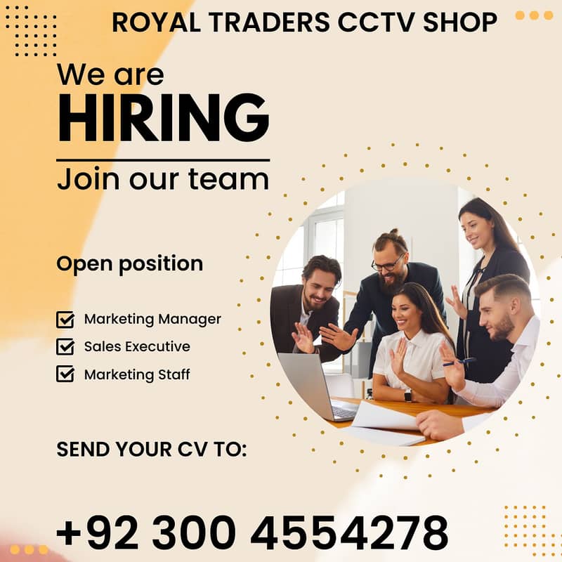 Need Sale Person for Shop And Social Media Marketing Person 0