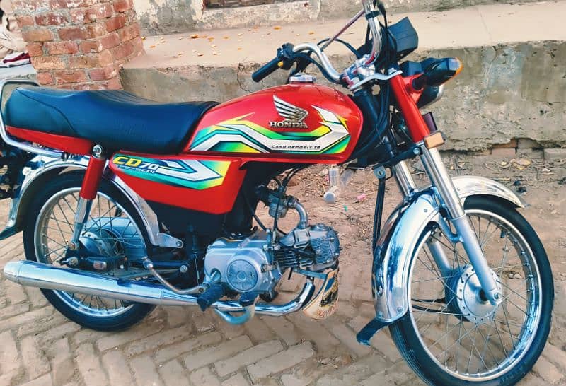 Honda CD70 2023 Paka 23 All Punjab Number 1