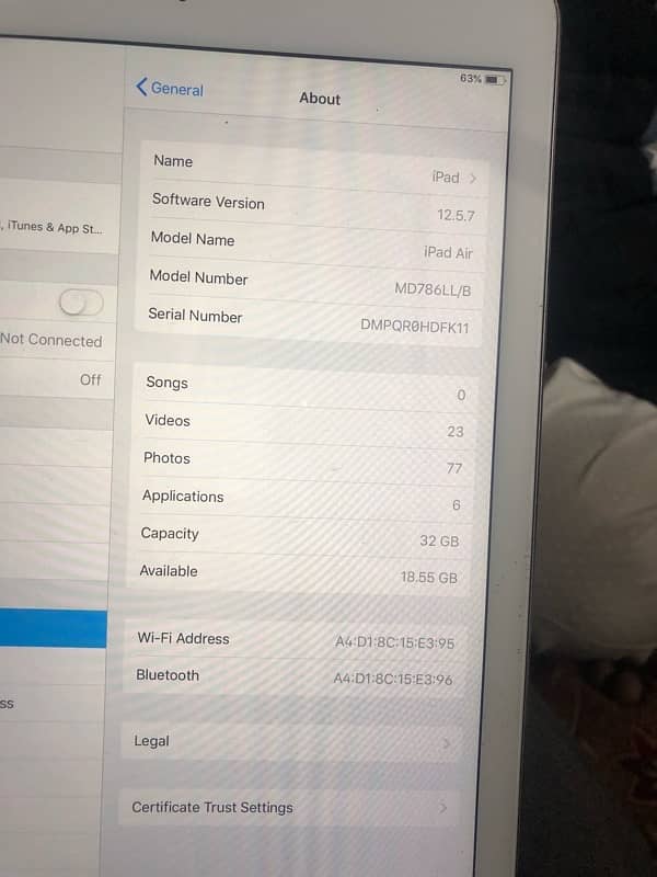 Ipad air 32GB Exchange possible 2